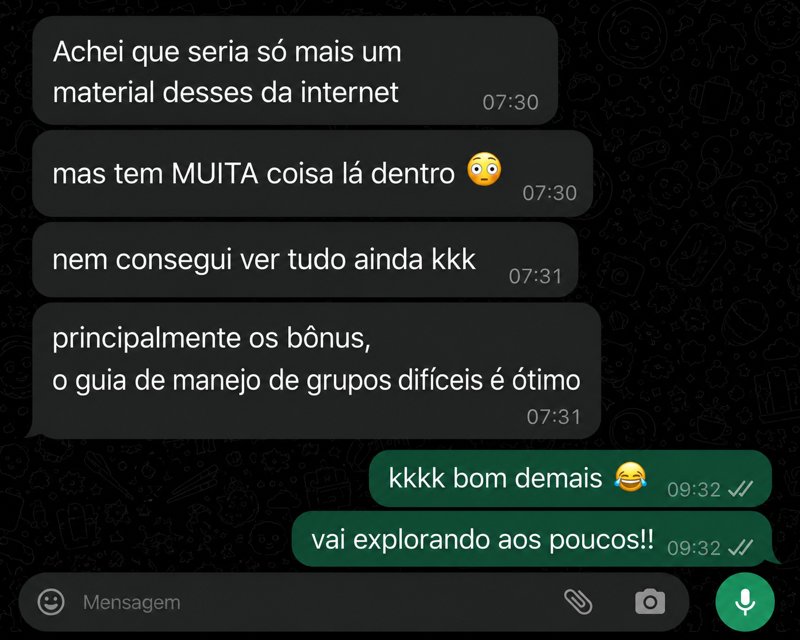 Depoimento de profissional que usa o kit 5